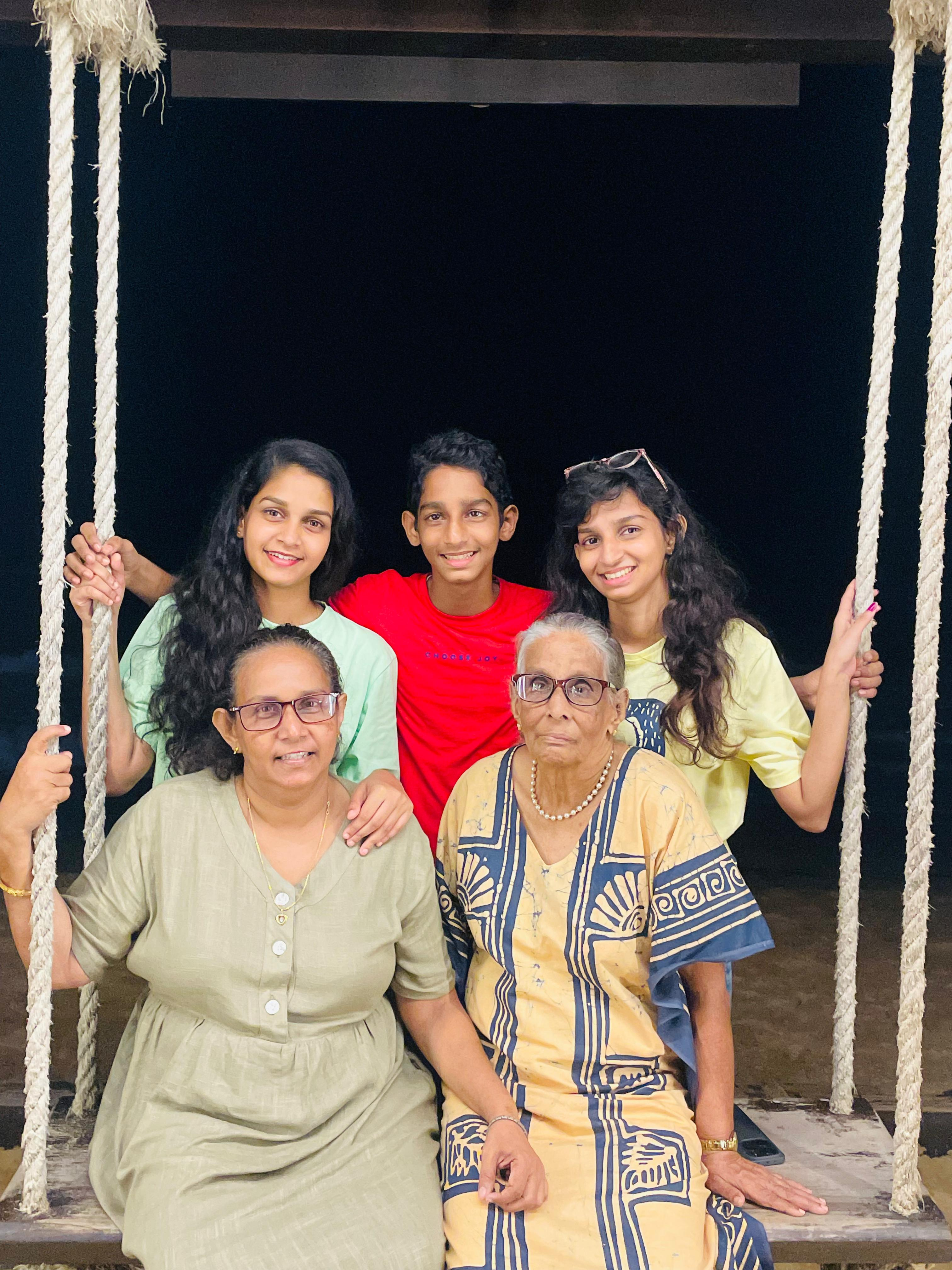 Lakindu Lorensuhewa family photo Sri Lanka
